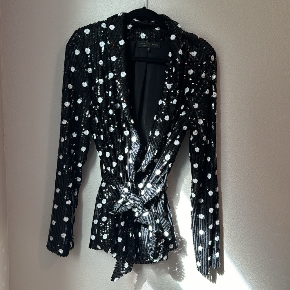 House of Harlow X Revolve Sequins Wrap Jacket